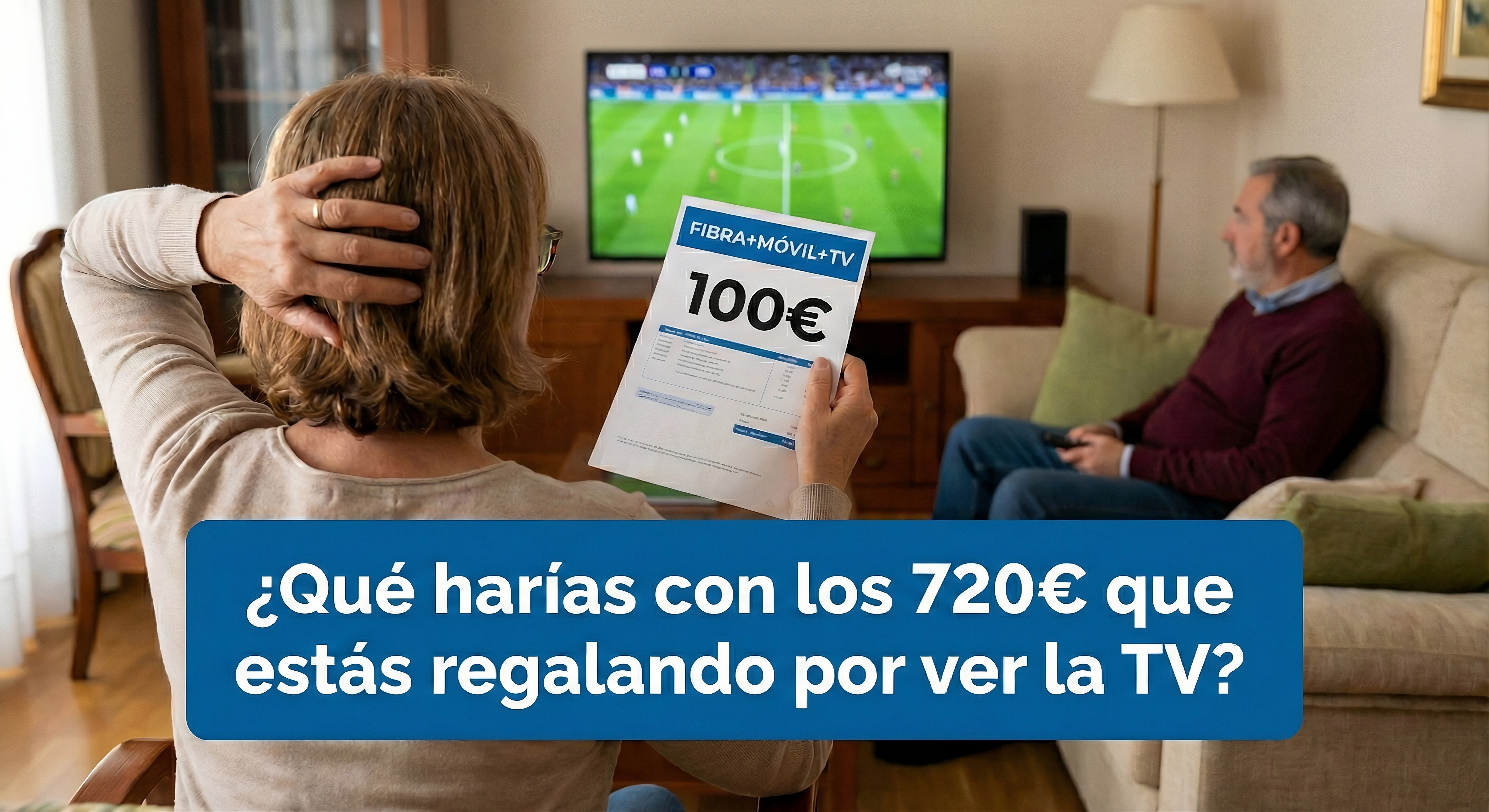 Ese momento en que abres la factura y piensas: ¿Otra vez 120€ por ver las noticias y cuatro canales?