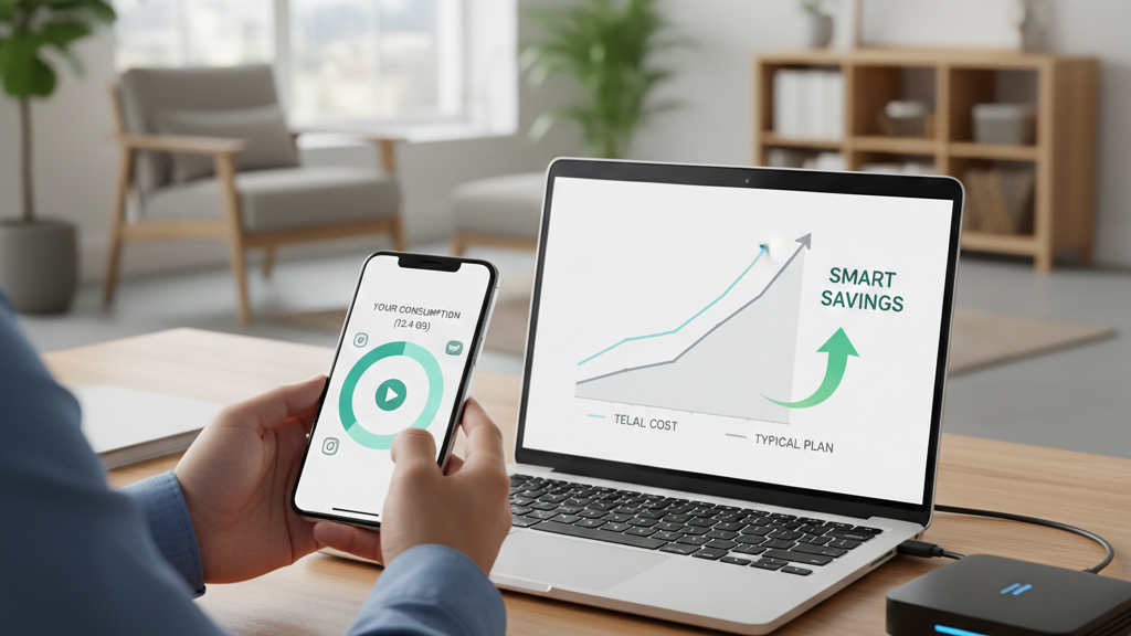 Guía práctica: Cómo calcular qué tarifa de fibra y móvil necesitas (y dejar de pagar por lo que no usas)